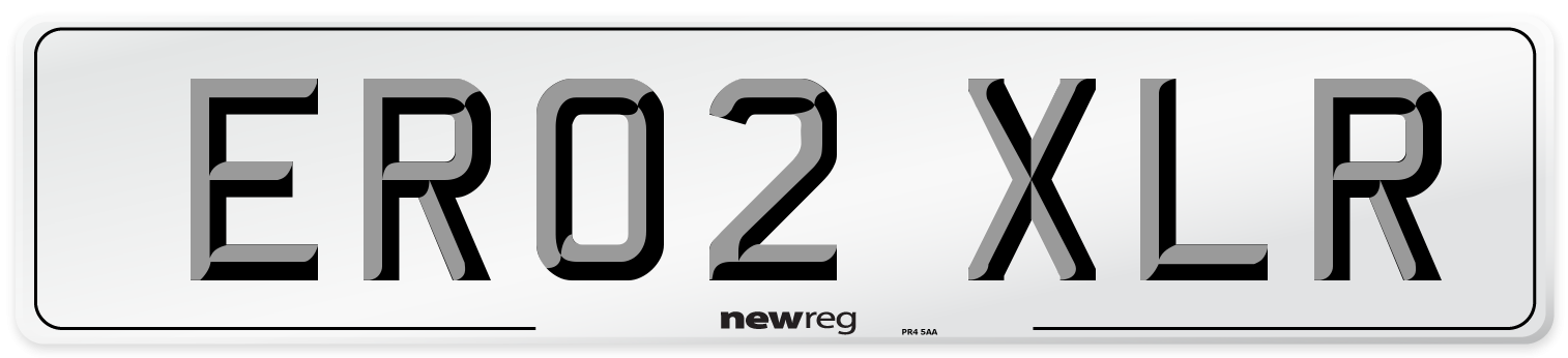 ER02 XLR Number Plate from New Reg